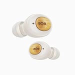 House of Marley True Wireless Champion Earphones - Compact Bluetooth 5.0 Earbuds, Up to 28 Hours Playtime with Quick Charge Rechargeable Case, Includes Comfortable Ear Gels, Eco Friendly Bamboo Design