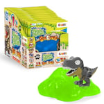 Magic Slime Bag Surprise Dino Pack de 18 - Slime Enfant 18x 75ml dans Un Sachet refermable, avec Figurine Dinosaure à l'intérieur