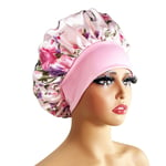 (-10870)Uusi Satin Bonnet Silk Night Sleeping Cap Naisten Kiharat Hiukset Multi Style Printing