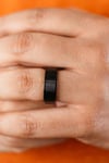 8mm Mens Matt Black Engagement Spinner Tungsten Wedding Ring Band