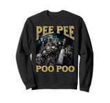 PeePee PooPoo Funny Hard Skeleton Meme Bootleg Sweatshirt