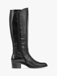 Gabor Isla Leather Knee High Boots, Black