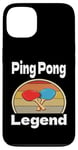 Coque pour iPhone 13 Funny Ping Pong Legend Lover Game Winner Retro Humour