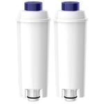 Filtre à eau pour Machine à Café Delonghi Magnifica s, adoucir l’eau, réduire le calcaire - y compris les versions des séries ECAM, Esam, ETAM (2pcs)