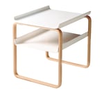 Artek - Sidobord 915 - Vitlackad/Klarlackad - Småbord & sidebord - Alvar Aalto - Hvit - Tre