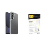 Otterbox Sleek Coque pour Samsung Galaxy S24 FE, Anti-Chute, testé Selon Les Normes Militaires, Transparent + Protecteur d'écran Premium Glass pour Galaxy S24 FE, Livré sans Emballage