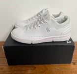 ON The Roger Advantage All White UK8.5 Womens Trainers EUR42.5 CloudTec Federer