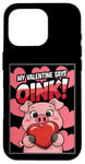 Coque pour iPhone 16 Pro Ma Saint-Valentin dit Oink ! Mon cochon est ma Saint-Valentin