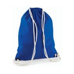 Westford Mill Cotton Gymsack - ryggsäck - Bright Royal - One Size