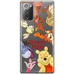 ERT GROUP mobile phone case for Samsung GALAXY NOTE 20 original and officially Licensed Disney pattern Winnie the Pooh & Friends 046 adapted to the shape of the mobile phone, partially transparent