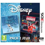 Disney pack 2 jeux : La Reine des Neiges + Les Nouveaux Héros  - 3DS - Neuf