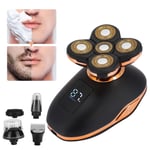 5 In 1 Electric Waterproof Hair Clipper Nose Hair Trimmer Face Cleans FST