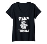 Womens Deep Throat T-Shirt funny saying sex cool sexy cobra snake V-Neck T-Shirt