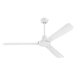 Ventilateur de plafond Chambre 132 cm Blanc Ventilateur plafond sans Lumière