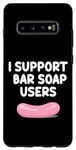 Coque pour Galaxy S10+ Les utilisateurs de savon en barre I Support se lavent les mains avec des bulles d'eau en mousse