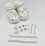 DIY Shoes Charms Accessories Bling Rhinestone Decor Set Girl Gift For Croc Shoes