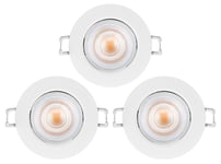 Clas Ohlson Downlight LED dimbar, 1-pack och 3-pack