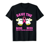 Save The Boobees Boo Bees Breast Cancer Halloween Women T-Shirt