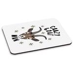 Crazy Goat Man Stars PC Computer Mouse Mat Pad - Funny Animal