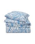 Lexington White/Blue Printed Cotton Sateen Bed Set 150x210 cm
