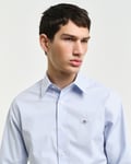 GANT - Slim fit poplin skjorte med stretch til herre light blue