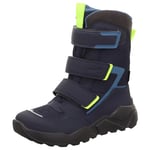 Superfit Rocket Botte de Neige, Bleu Jaune 8000, 35 EU Étroit