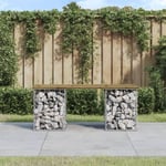 Banc de jardin,Banquette de jardin design gabion 103x31x42 cm bois de pin imprégné CFW90924