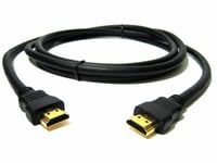 1m Premium HDMI Cable Gold High Speed v1.4 video Lead for HDTV LCD PS3 4K 3D