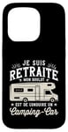 Coque pour iPhone 15 Pro Camping Car Papy Humour Camping Car Cadeau Campeur Retraite