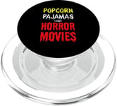 Pyjamas Popcorn et films d'horreur - Amateur de films d'horreur drôles PopSockets PopGrip pour MagSafe