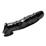 Master Series F*k Tool Penis Sheath Ball Stretcher Black Cock Enhancement Sleeve