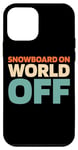 Coque pour iPhone 12 mini Retro Snowboard - Planche À Neige Alpin Vintage Snowboarder