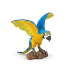 Papo - Figurine animaux - Très détaillée - Perroquet Bleu, jouet éducatif pour Enfants, favorise la Découverte de la Biodiversité Tropicale, parfait pour apprentissage ludique dès 3 Ans