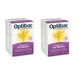 2 x Optibac Intimate Flora For Women 30 Capsules 60 Total