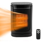 Swanew - Radiateur Soufflant Céramique 1500W Thermostat Réglable Protection Anti-surchauffe Chauffage électrique Avec télécommande télécommande