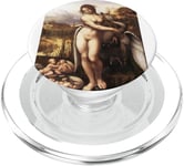 Leonardo da Vinci Leda And The Swan Illustration vintage rétro PopSockets PopGrip pour MagSafe