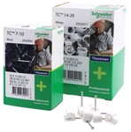 Kabelclips för elkabel svarta Schneider Electric (TC 18-22 45mm 50-pack)