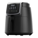 Midea Air Fryer 4L, Oil-Free Airfryer 1500W, 8 Pre-Programmed Cooking Modes, 35-200°C, Baking, Roasting, Grilling, Defrosting, Shake Alarm, 60-Minute Timer, 41 Recipes, Dishwasher Safe