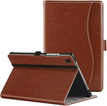 ZtotopCases For Samsung Tab A8 Case 2022 (SM-X200/SM-X205), Premium PU Leather Business Stand Folio Cover, Samsung Galaxy Tab A8 Case 10.5 Inch with Auto Wake/Sleep Function - Brown