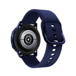 (20mm Keskiyönsininen)Alkuperäinen ranneke Samsung Galaxy Watch Active 2 40mm 44mm silikoni urheiluranneke vaihtoranneke 20mm kellon ranneke - kellon rannekkeet