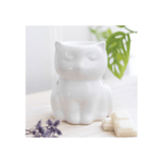 White Cat Oil Burner Wac Melts Shiny Ceramic Home Fragrance Halloween Decor