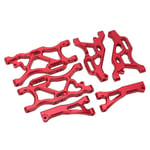 RC Suspension Arm Set Aluminum Alloy Front Rear Swing Arms With Ball Head Fo Red