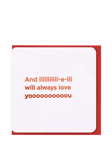 Brainbox Candy And IIIEIIII Always Love You Valentine's Day Card