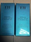 2 X BNIB EH EMMA HARDIE MORINGA Luxury Bath & Sower Oil 200 ml RRP £76