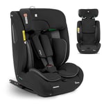 KikkaBoo i-Size i-FLIT Siège auto 76-150 cm, siège auto groupe 1 2 3 ISOFIX, de 15 mois à 12 ans, de 9 à 36 kg, Top Tether, Side Protect Système SPS, 12 positions appuie-tête, noir