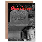 Wee Blue Coo CARD CHRISTMAS XMAS MERRY SANTA'S GRAVE FUNNY PRESENT GIFT