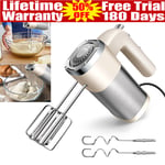 Electric Handheld Whisk 5-Speed Hand Mixer Egg Beater Cream Cake Blender UK Plug