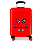 Marvel Spiderman Protector Rouge Valise Cabine 38x55x20 cms Rigide ABS Serrure à Combinaison Latérale 34L 2 kgs 4 Double Roues Bagage à Main