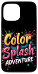 Coque pour iPhone 13 Pro Max Color Splash Adventure Vibrant Colorful