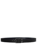 Emporio Armani ceinture homme Y4S426YTU5J88045 cuir h 3.5 cm réglable Black - Bl